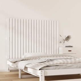 fehér tömör fenyőfa fali fejtámla 127,5 x 3 x 90 cm