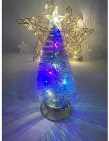 Dekoratív világító karácsonyfa, 14 LED, 26 cm