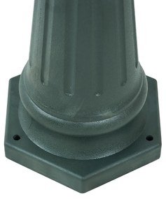 Klasszikus Kültéri Lámpa Sötétzöld 217cm 3-Fényforrás IP44 - New Haven