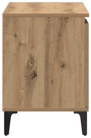 kézműves tölgy színű szerelt fa TV-szekrény 102x35x50 cm