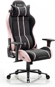 Gamer szék szövet Normal Size, fekete-rózsaszín: Diablo X-One 2.0 Akira Pink