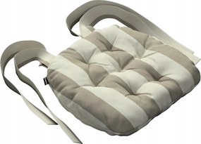 Márton székpárna 37x40 bézs-fehér függőleges csíkos (5,5cm)