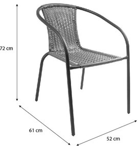 Berdan 2 személyes erkélyszett Herkules székekkel N