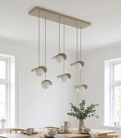 Emibig modern függeszték ritual bézs fehér emi1632/6