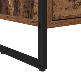 vidaXL Éjjeli asztal Öreg fa 39,5 x 30 x 50 cm Faanyag