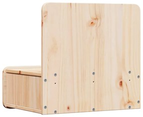 Éjjeli asztal 2 pcs Barna 44 x 32.5 x 40 cm Tömör fenyőfa