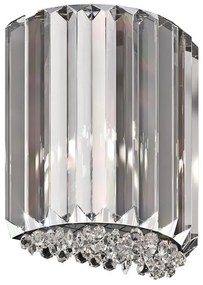 Brilagi - LED Fali kristály lámpa GLAMOUR 1xG9/42W/230V BG-W0360-01A-B5AC