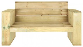 impregnált fenyőfa kerti pad 139 cm