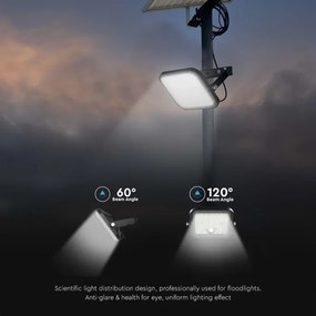LED állítható fényerejű napelemes reflektor érzékelővel 10W 4000/6000K IP65 + DO