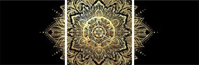 Kép - Mandala gazdagság (órával) (90x30 cm)