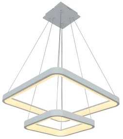 Brilagi - Dimmelhető LED csillár, kábelre függesztett FALCON SLIM LED/78W/230V 50x50 cm fehér + távirányító