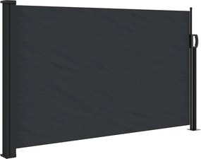 vidaXL fekete behúzható oldalsó napellenző 117 x 300 cm