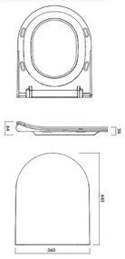 Cersanit K98-0146 CITY OVAL SoftClose WC ülőke, fehér