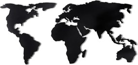 World fém fali dekoráció, 60×120 cm
