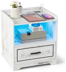 Vintage stílusú okos éjjeliszekrény