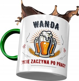 Zöld Bögre Vanda Feleség Barátnő Ajándék Nyomtatott Fotóval