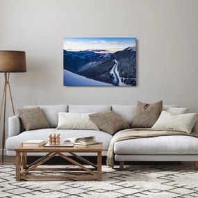 Egy havas lejtő képe (90x60 cm)