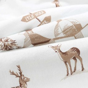 Goldea karácsonyi flanel párnahuzat - hegyvidéki táj 40 x 40 cm