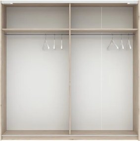 BERNO ruhásszekrény, 200 cm | Jackson hickory tölgy + Kasmír
