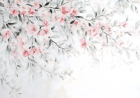 Fotótapéta Levelek a flizelinen virág Virágok fotótapéta falra Ragasztó