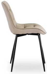 Bézs Bársony Étkezőszék. CHRIS