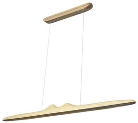 LED Csillár zsinóron LED/22W/230V 4000K 120 cm kőris/tömör fa