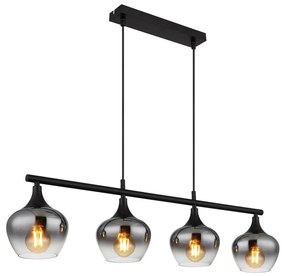 Globo 15548-4H1 - Csillár zsinóron MAXY 4xE27/40W/230V fekete