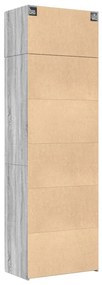 vidaXL szürke sonoma színű szerelt fa tárolószekrény 70x42,5x225 cm