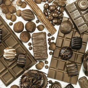 Poszter 40x40cm Csokoládék és kekszek, Assaf Frank