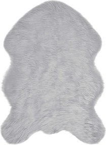 vidaXL Műgyapjú Szőnyeg Tafalla Szürke 60 x 90 cm Poliészter