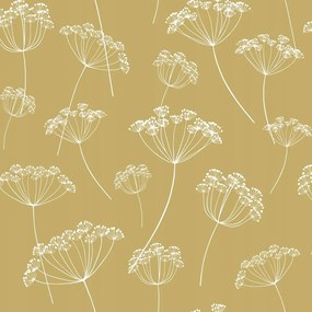 Pitypang mintás tapéta, növényi, zöld