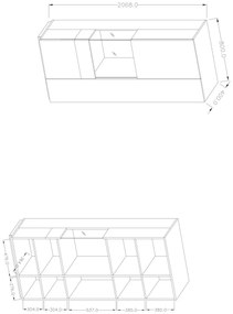 Vitrin Stacey Typ 12 (tölgy matera). 1030476