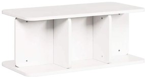 Dohányzóasztal Fehér 80 x 39,5 x 33,5 cm Tömör fenyőfa