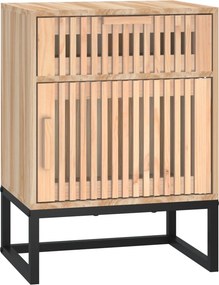 vidaXL szerelt fa és vas éjjeliszekrény 40x30x55,5 cm