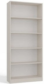 Kashar R80 polcos szekrény, könyvtartó, 80x182x30 cm, kasmír