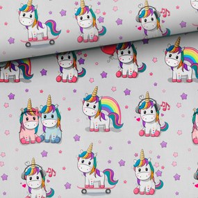 Függöny anyaga Cukiságok: Szivárványos egyszínű