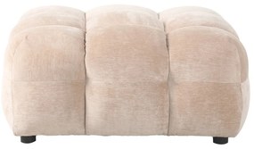 Bézs bársony lábtartó Hackman – Dutchbone