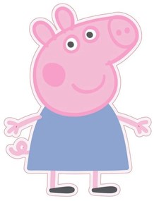 Peppa malac formapárna, díszpárna 27x33 cm