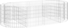 vidaXL horganyzott vas gabion magaságyás 200x100x50 cm