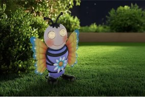 Globo 36332B Solar lámpa, fém, többszínű matt, műanyag fekete matt, kapcsolóval, AAA 300mAh 1.2V elemmel, IP44, HxSzxM: 190x95x225mm, tartozék: 104x 0.06W 3V LED, 3000K