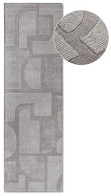 Szürke kézi szövésű gyapjú futószőnyeg 80x250 cm Alexis – Villeroy&amp;Boch