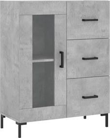 vidaXL betonszürke szerelt fa tálalószekrény 69,5 x 34 x 90 cm
