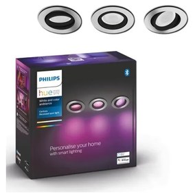 Philips - KÉSZLET 3x LED RGB Dimmelhető beépíthető lámpa Hue 1xGU10/5,7W/230V