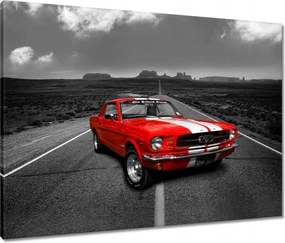 Vászonkép 80x60 Piros Ford Mustang Usa