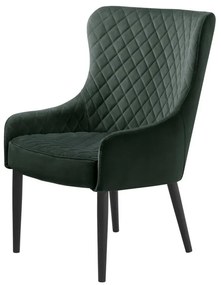 Stílusos fotel Hallie zöld bársony