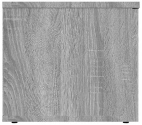szürke sonoma színű szerelt fa TV-szekrény 80x34x30 cm