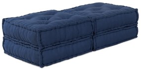 Moduláris Puffok 2 db Indigo Anyagban