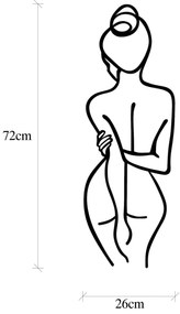 Fém fali dekoráció, Woman Body