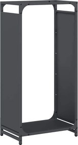 vidaXL antracitszürke hidegen hengerelt acél tűzifatároló 44x28x90 cm