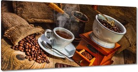 Vászonkép 60x30 Ízletes kávé Csokoládé
